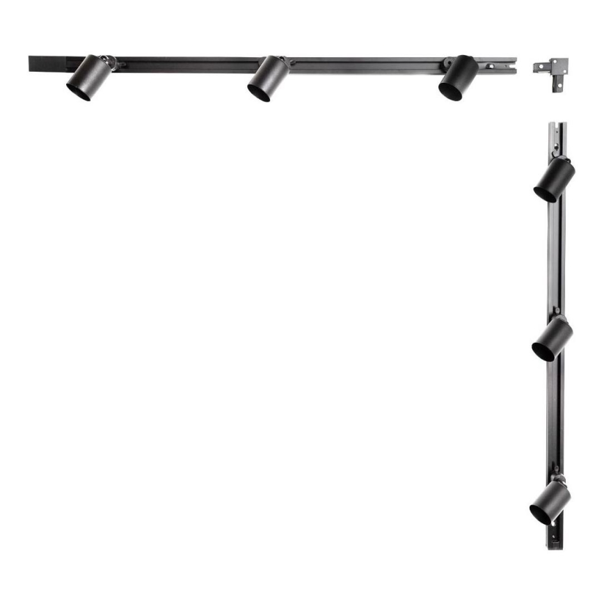 Zuma Line - Spotbelysning för skensystem 6xGU10/10W/230V svart + skentillbehör