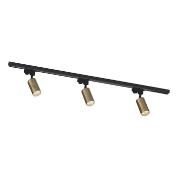 Zuma Line - Spotlampa för skensystem 3xGU10/35W/230V svart/guld