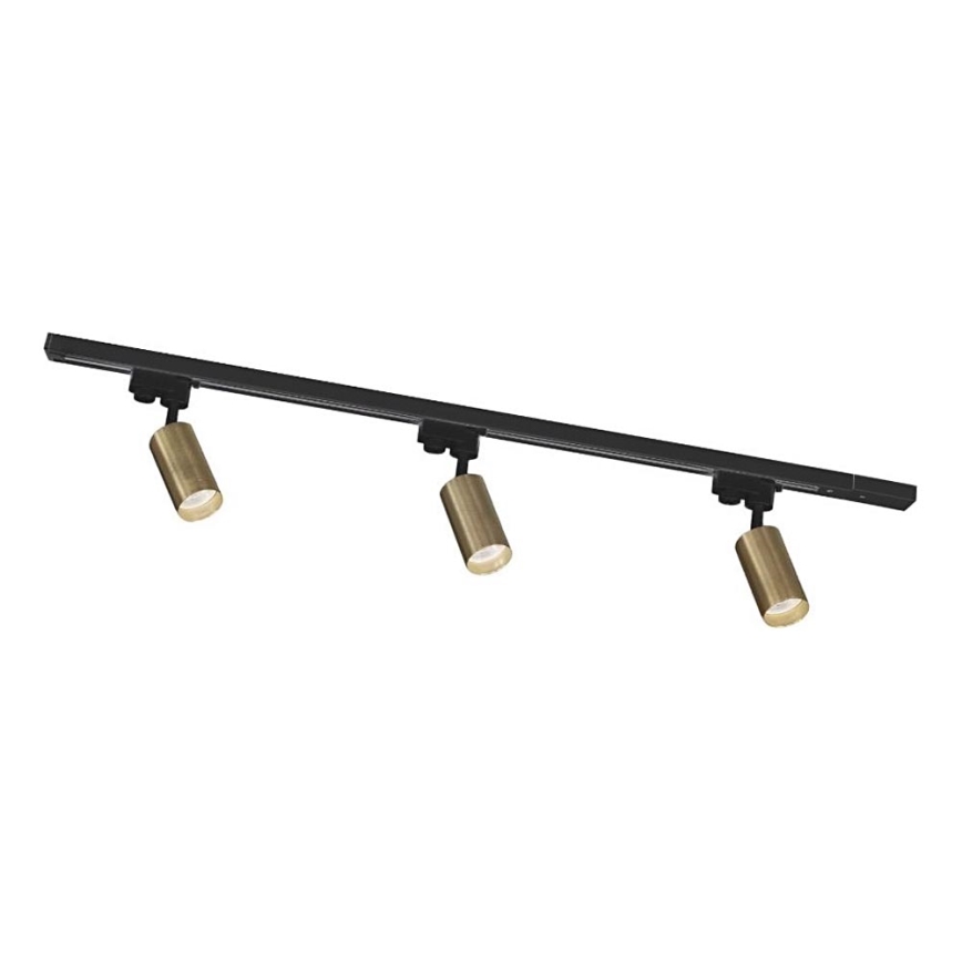 Zuma Line - Spotlampa för skensystem 3xGU10/35W/230V svart/guld