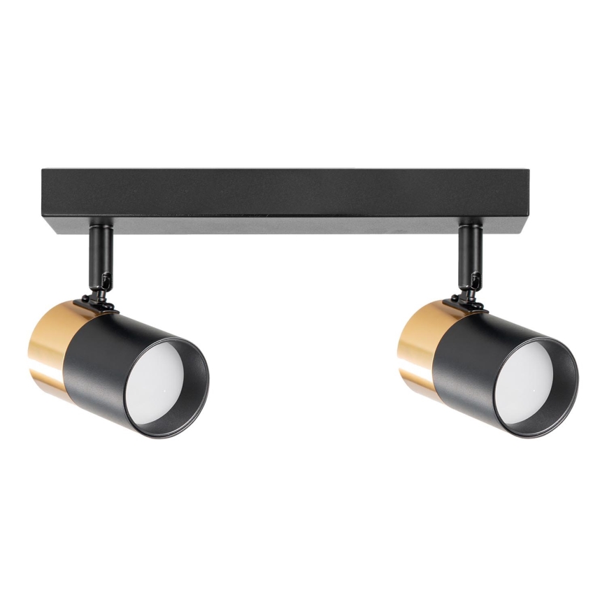 Zuma Line - Spotlight 2xGU10/50W/230V svart/guld