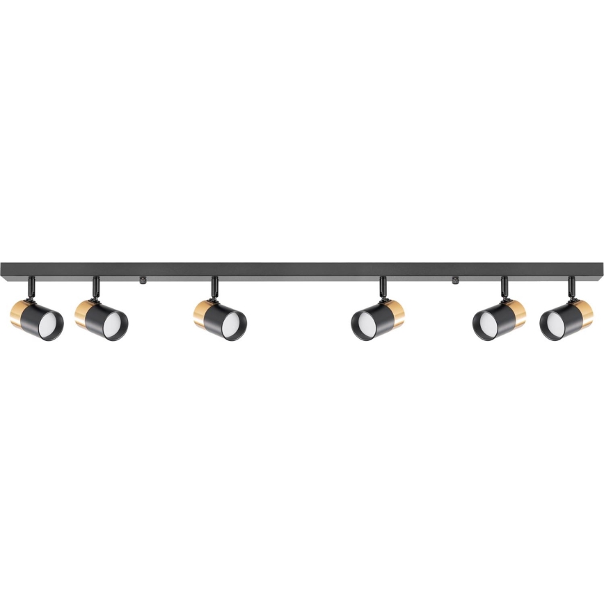 Zuma Line - Spotlight 6xGU10/50W/230V svart/guld