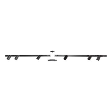 Zuma Line - Spotlight för skensystem 6xGU10/10W/230V svart + rälstillbehör