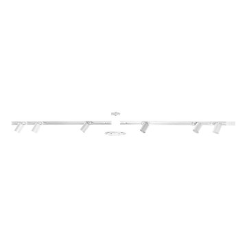 Zuma Line - Spotlight för skensystem 6xGU10/10W/230V vit + rälstillbehör