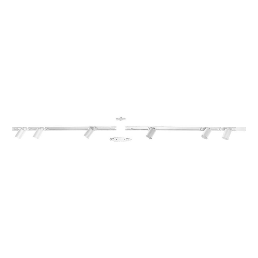 Zuma Line - Spotlight för skensystem 6xGU10/10W/230V vit + rälstillbehör