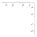 Zuma Line - Spotlightsystem 8xGU10/35W/230V vit