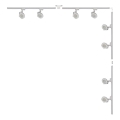 Zuma Line - Spotlightsystemet 8xGU10/15W/230V vit