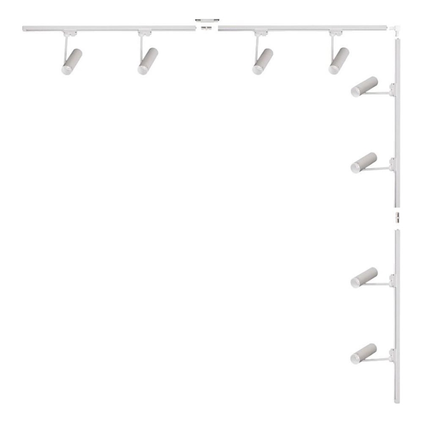 Zuma Line - Spottarmatur för skensystem 8xGU10/35W/230V vit