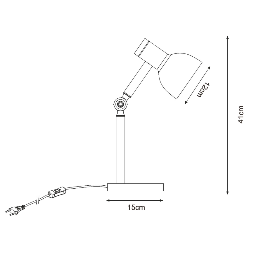 Zuma Line - Bordslampa 1xE14/40W/230V vit
