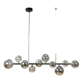 Zuma Line - Taklampa på vajer 10xG9/8W/230V svart/rökfärgad