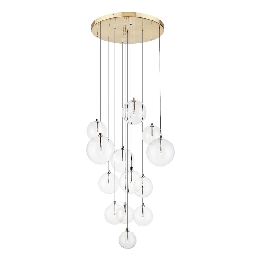 Zuma Line - Taklampa på vajer 13xG9/2W/230V guld