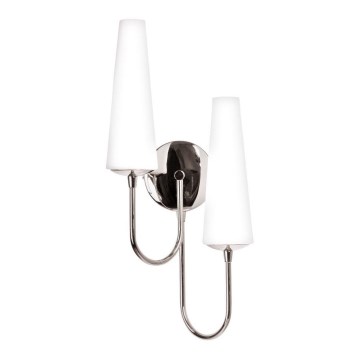 Zuma Line - Vägglampa 2xE14/40W/230V skinande krom