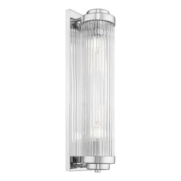 Zuma Line - Vägglampa 2xE14/60W/230V skinande krom