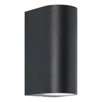 Zuma Line - Vägglampa för utomhusbruk 2xGU10/35W/230V IP44 svart