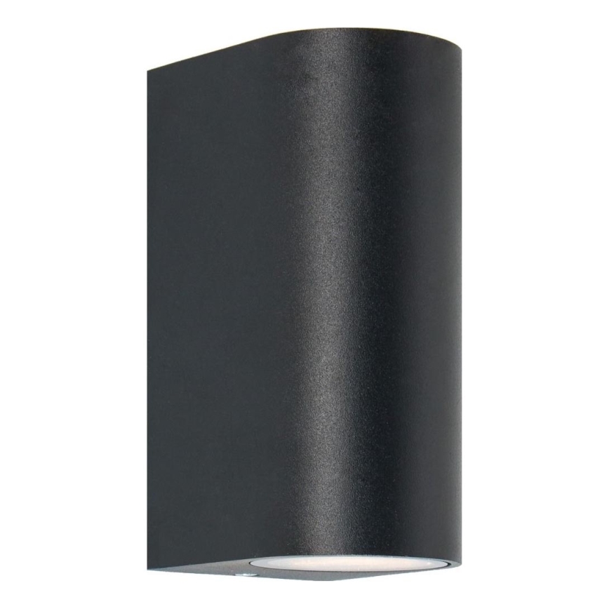 Zuma Line - Vägglampa för utomhusbruk 2xGU10/35W/230V IP44 svart