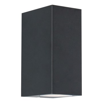 Zuma Line - Vägglampa för utomhusbruk 2xGU10/35W/230V IP44 svart