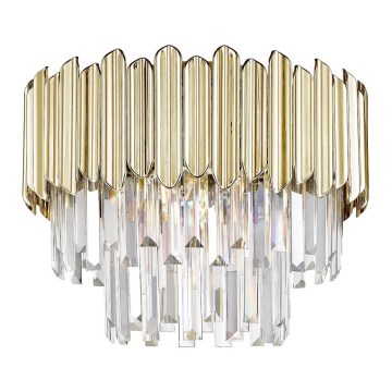 Zuma Line - Vägglampa i kristall 5xE14/40W/230V guld