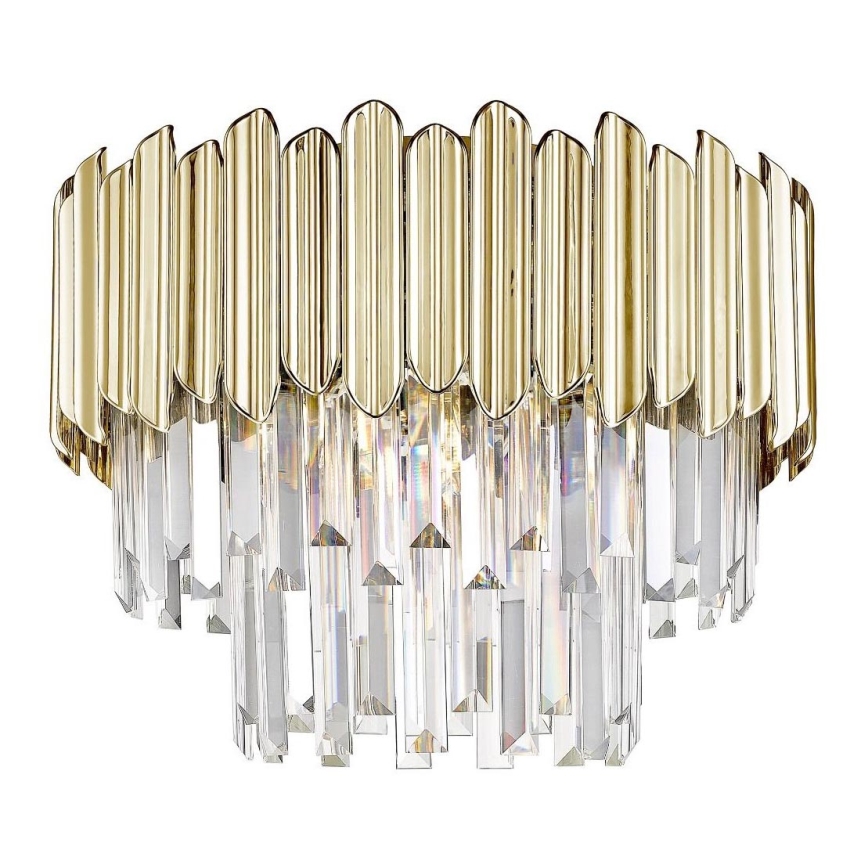 Zuma Line - Vägglampa i kristall 5xE14/40W/230V guld