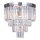 Zuma Line - Vägglampa i kristall 5xE14/40W/230V skinande krom
