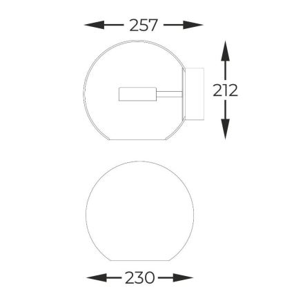 Zuma Line - LED väggbelysning LED/5W/230V skinande krom