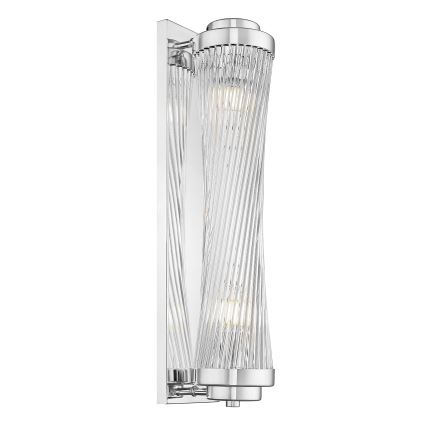 Zuma Line - Vägglampa 2xE14/60W/230V skinande krom