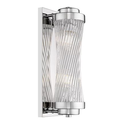 Zuma Line - Vägglampa 2xE14/60W/230V skinande krom