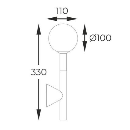 Zuma Line - Vägglampa 1xG9/4W/230V svart