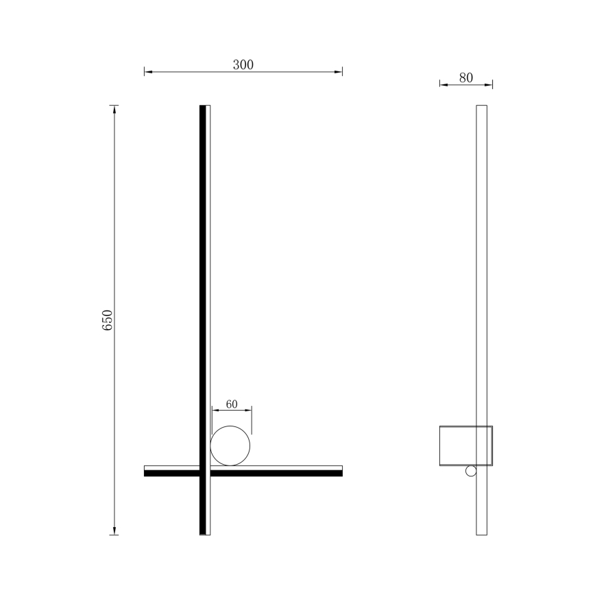 Zuma Line - LED väggbelysning LED/14W/230V guld