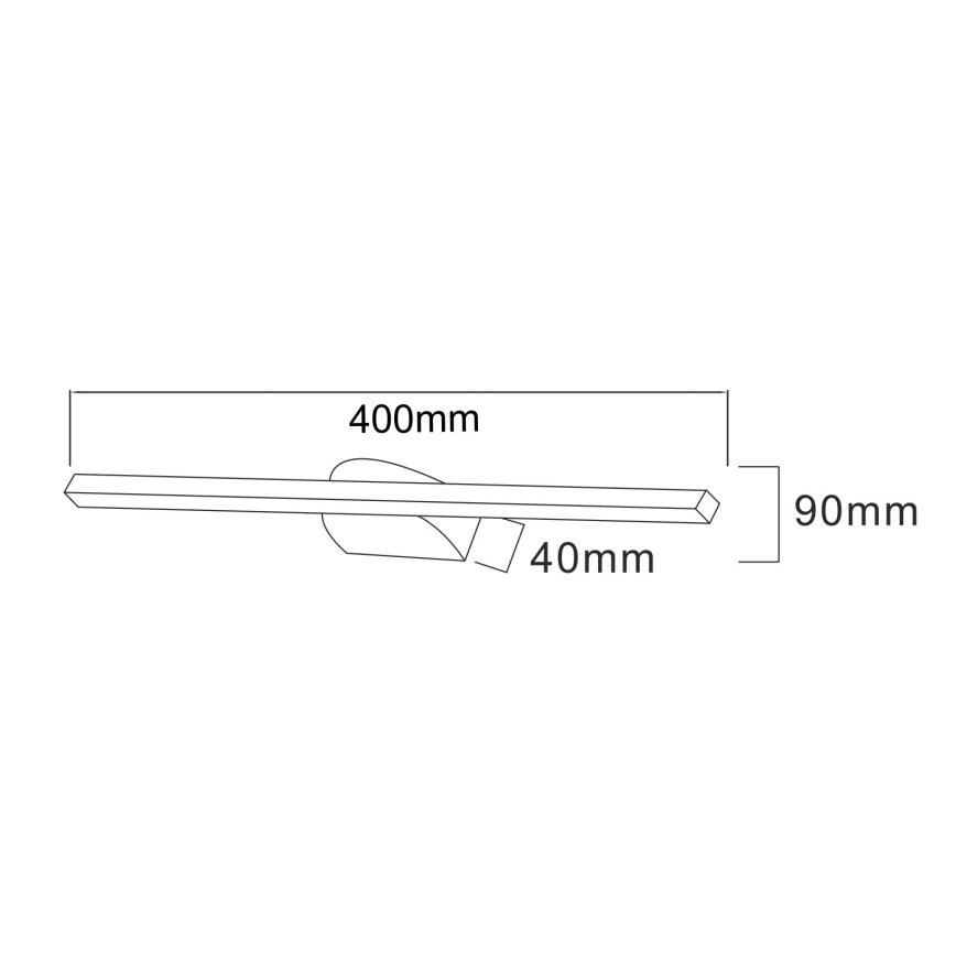Zuma Line - LED tavelbelysning LED/12W/230V 40 cm svart