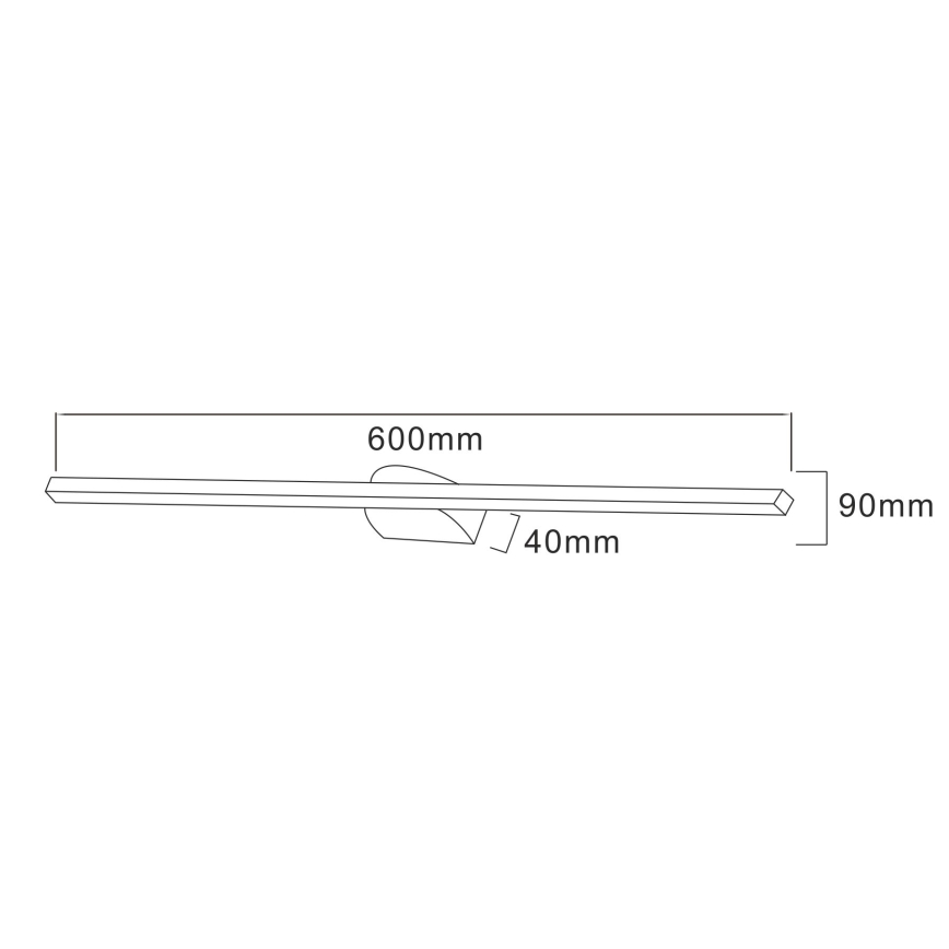 Zuma Line - LED tavelbelysning LED/20W/230V 60 cm svart