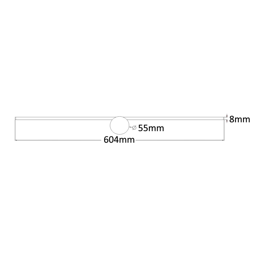 Zuma Line - Badrumsspegel med LED-belysning LED/8W/230V 60 cm IP44 guld