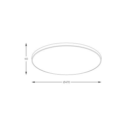 Zuma Line - LED-taklampa LED/44W/230V Ø 47 cm guld